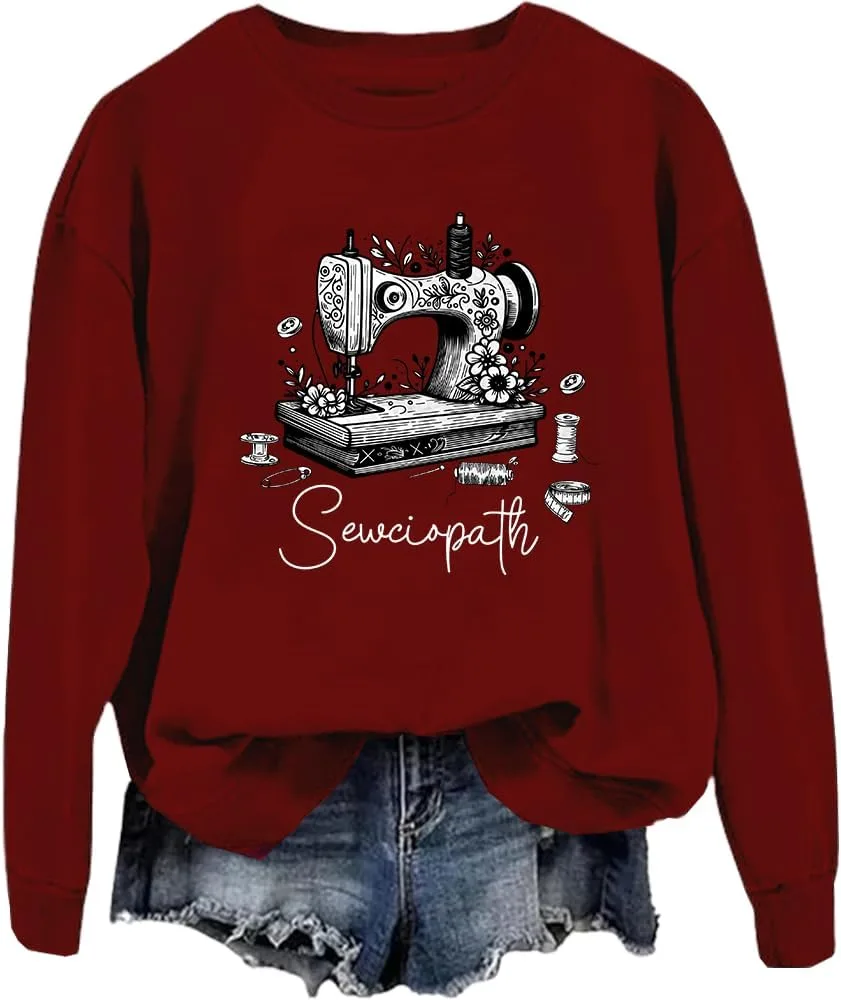 

Толстовка Sewciopath с принтом в виде винтажной швейной машинки FITKEYS
