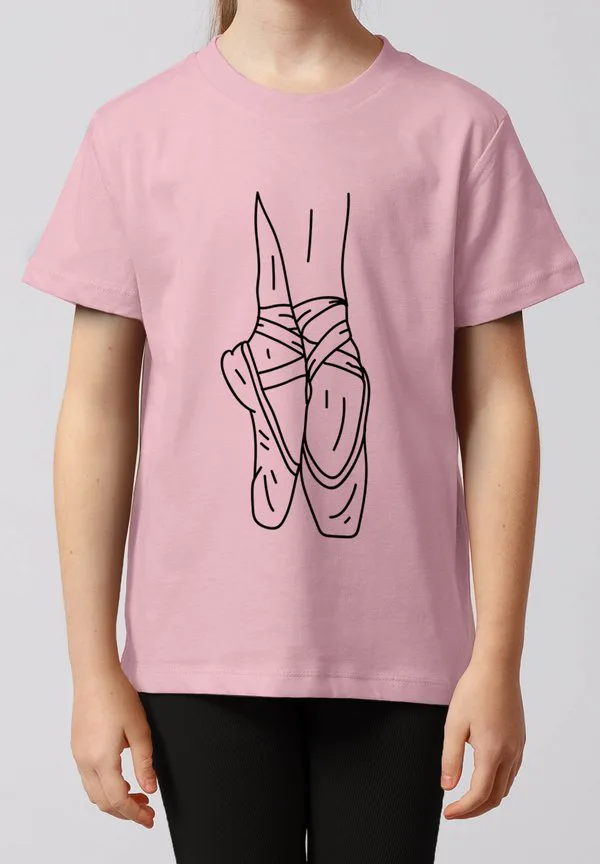 Футболка с принтом «балет» Watapparel, Cotton Pink