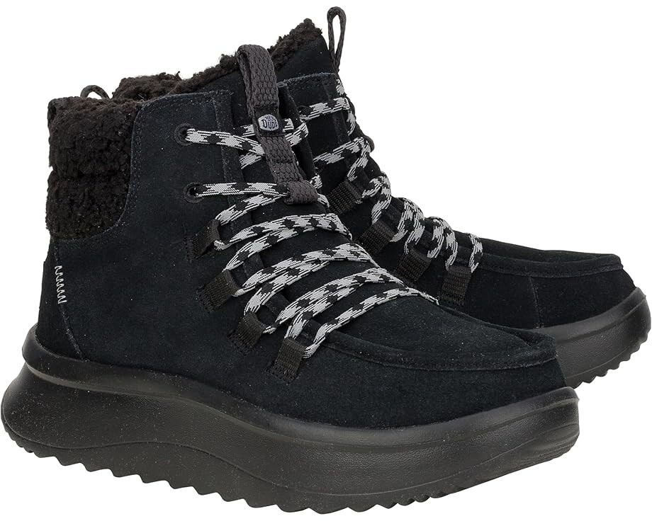 

Лоферы Hey Dude Wendy Peak Apres Suede Cozy, черный