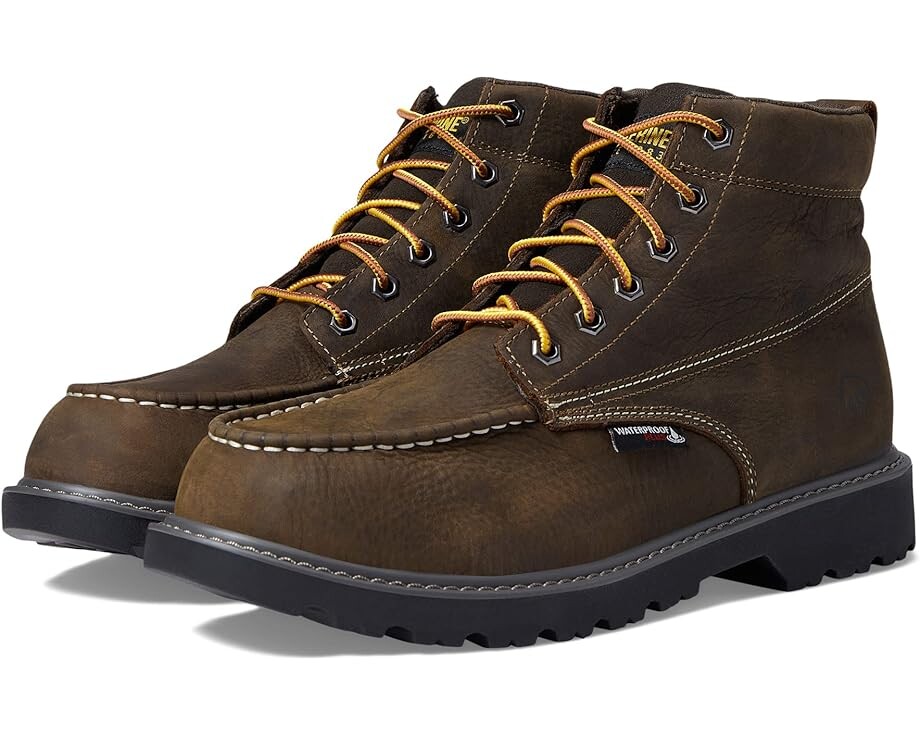 

Ботинки Wolverine Floorhand Moc Toe Waterproof 6", цвет Dark Coffee
