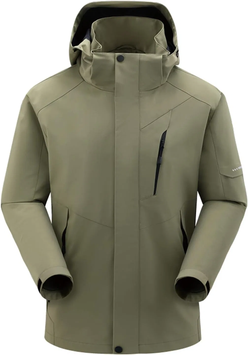 Мужская водонепроницаемая ветровка для похода, Generic, Jacket+sweater_army Green