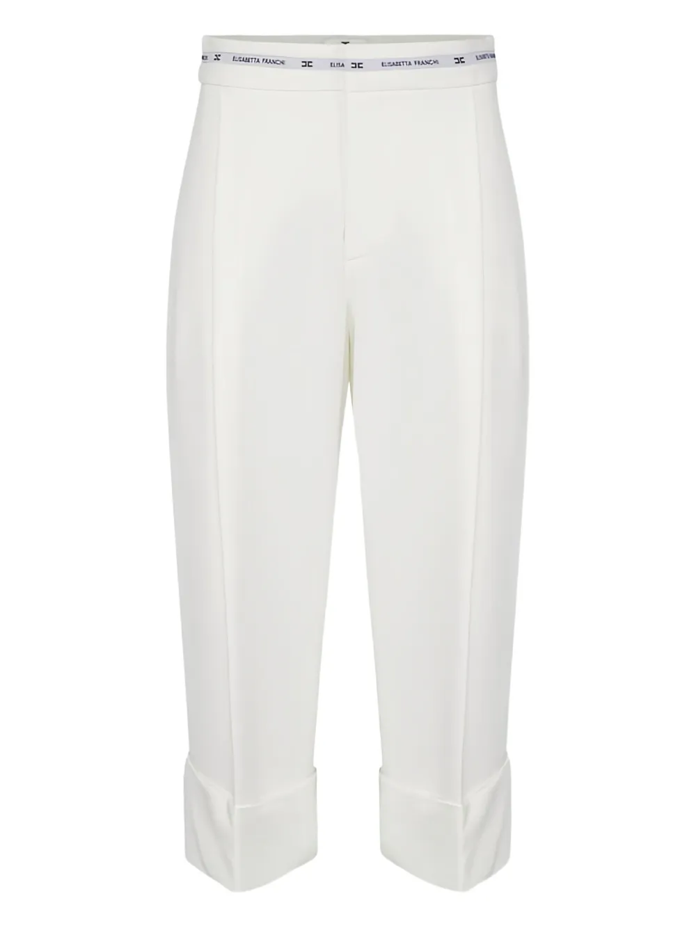

Укороченные брюки с манжетами Elisabetta Franchi, белый