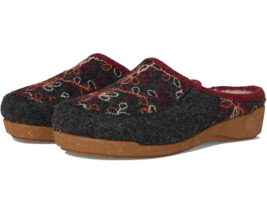 Шлепанцы Taos Footwear Woolflower, угольный