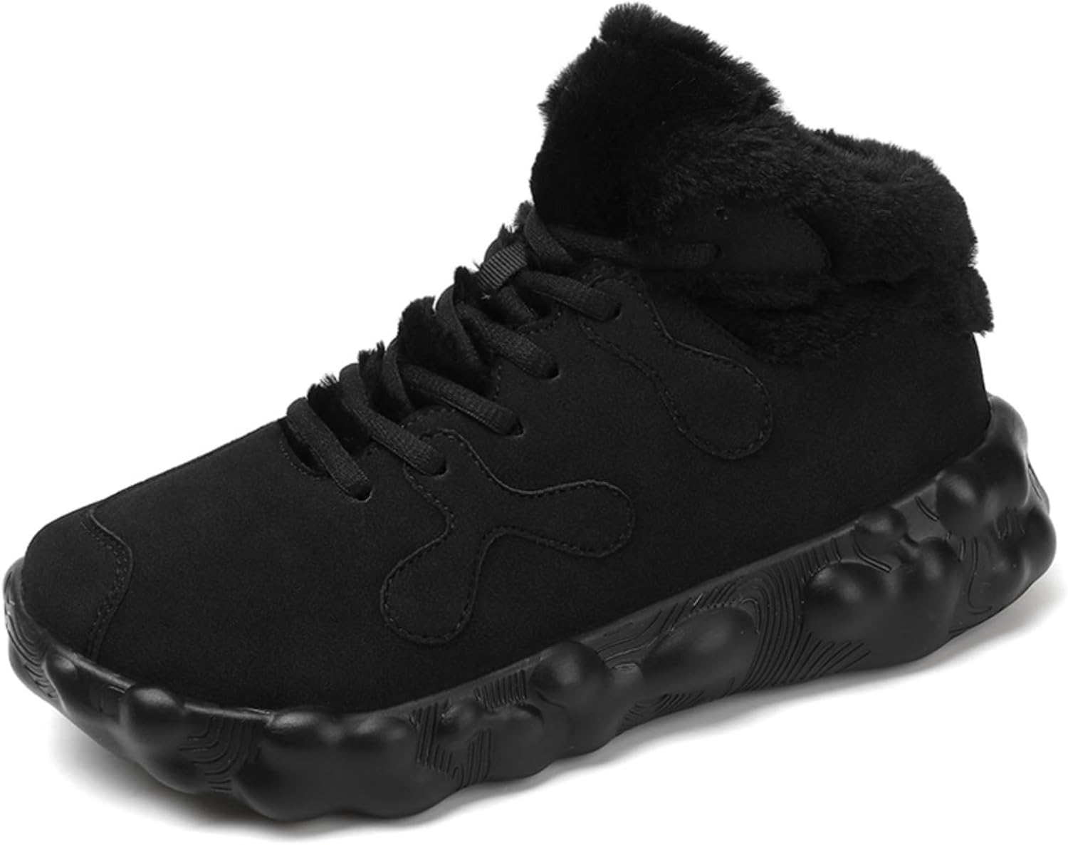 

Мужские теплые флисовые ботинки Aokisx с подкладкой, бежевые замшевые повседневные зимние ботинки с противоскользящей подошвой, уютные и стильные для холодных дней