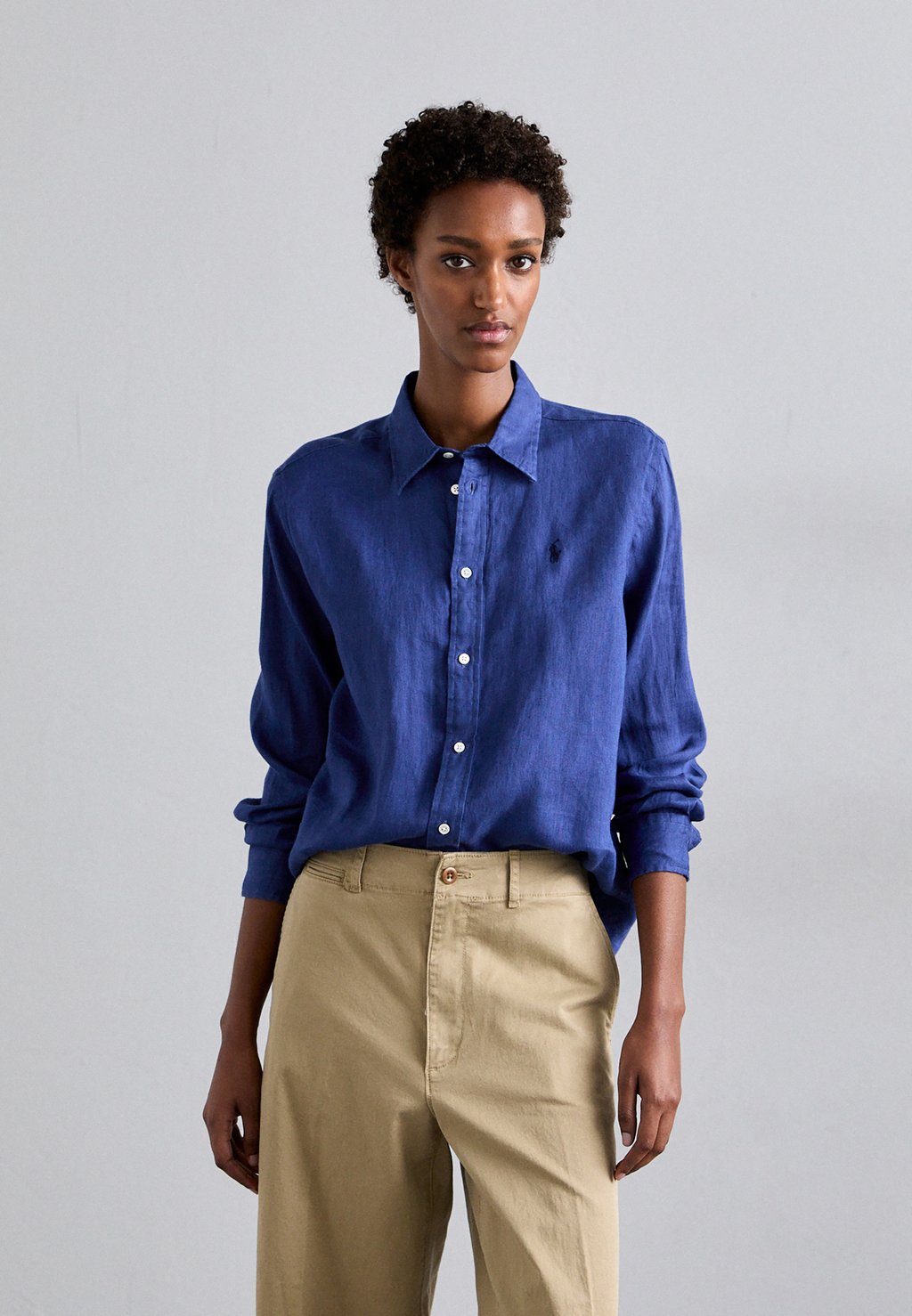 

Рубашка CLASSIC FIT LINEN SHIRT Polo Ralph Lauren, синий