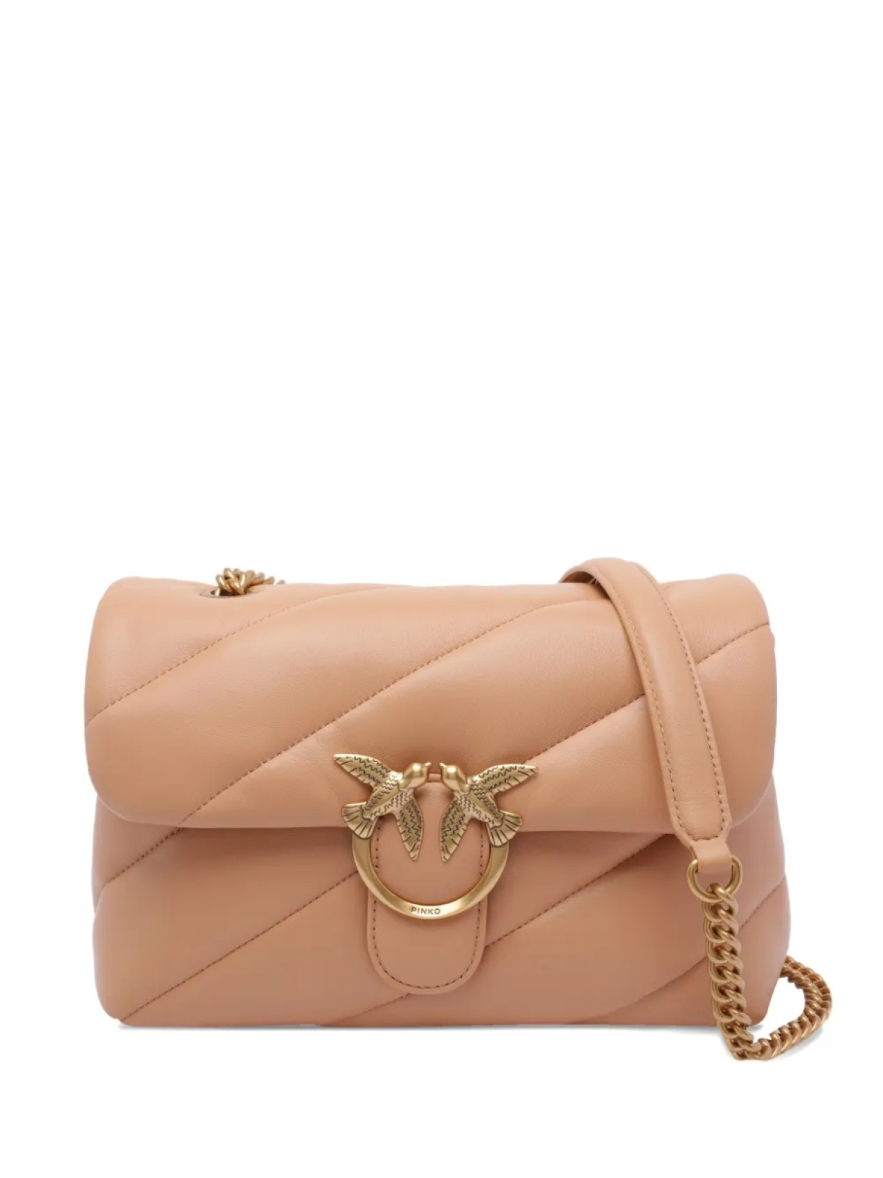 

Стеганая сумка через плечо PINKO Classic Love, розовый
