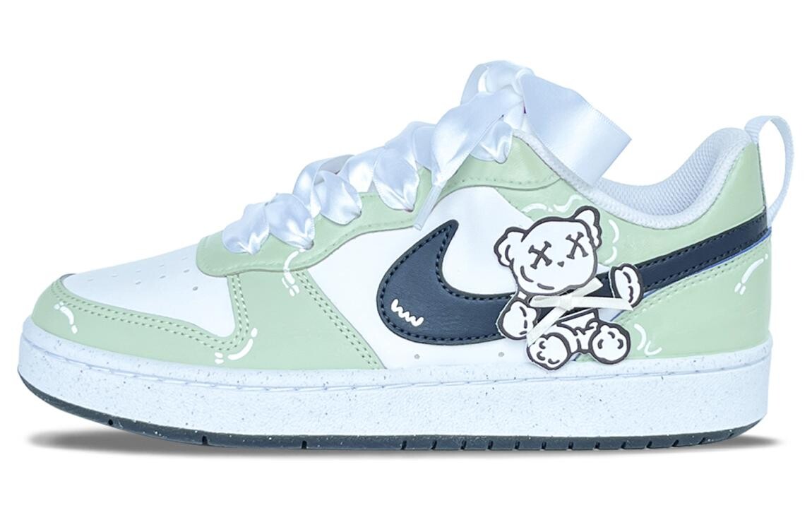 

Кроссовки Nike Court Borough Skateboard Shoes Women's Low-Top White/Green, Зеленый, Кроссовки Nike Court Borough Skateboard Shoes Women's Low-Top White/Green
