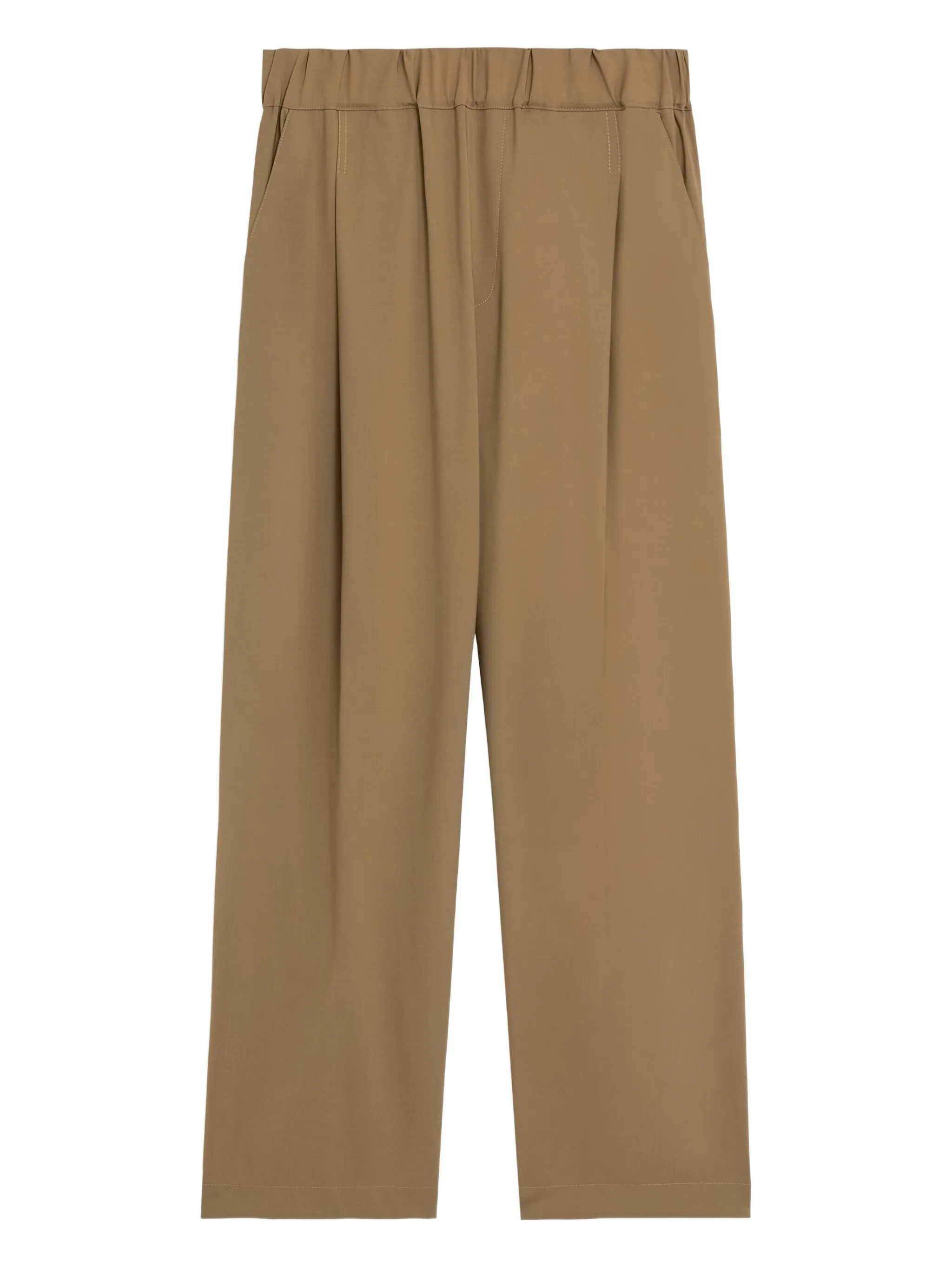 

Плиссированные брюки A Paper Kid, коричневый