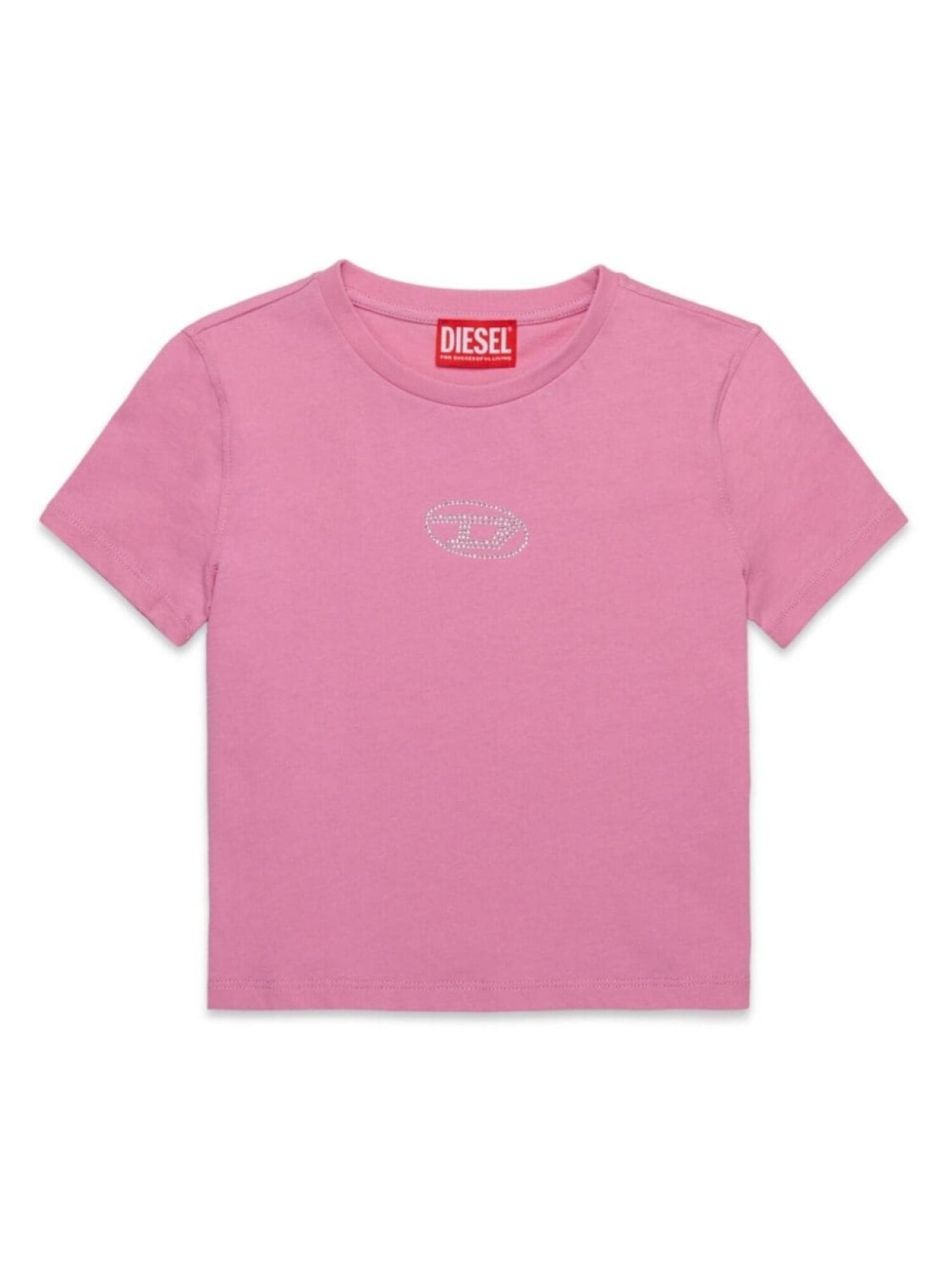 

Diesel Kids футболка с логотипом, розовый