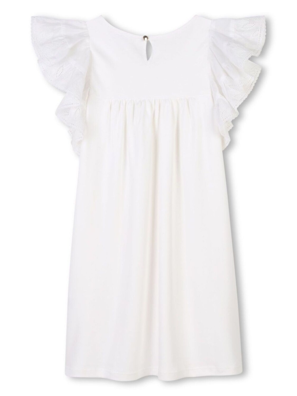 Платье из органического хлопка Chloé Kids, белый — фото 2