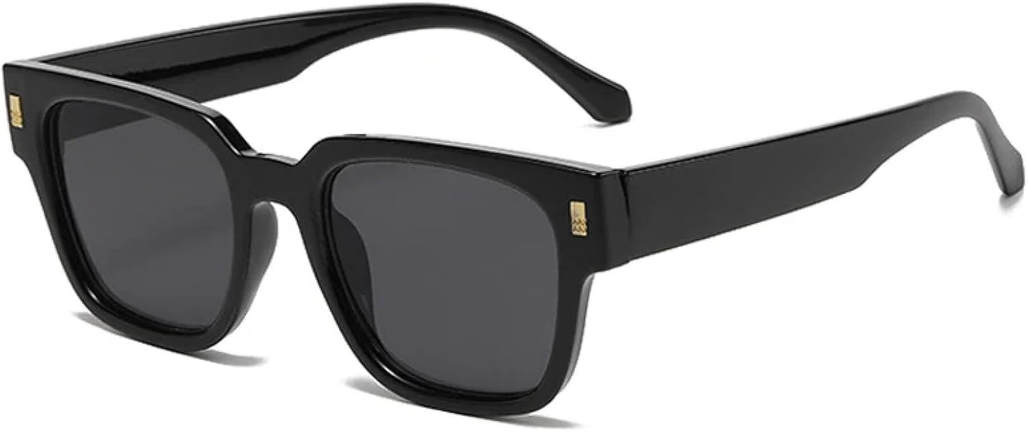 

Солнцезащитные очки с защитой от УФ-излучения UV400 для женщин и мужчин | Прозрачные градиентные очки в стиле панк с заклепками | для занятий спортом на открытом воздухе DSVIGF, Black Grey