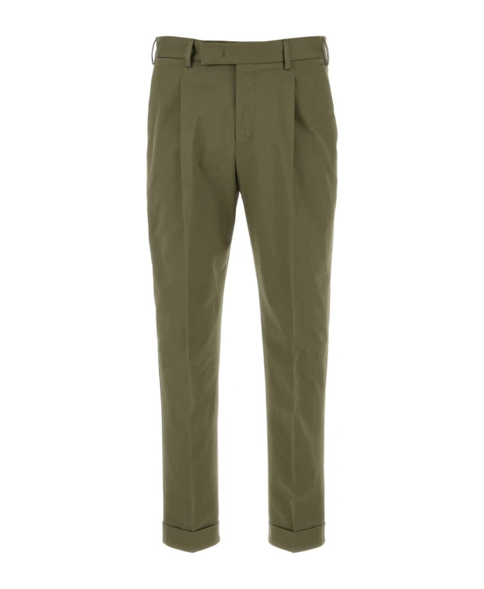 

Брюки из хлопкового шалфея стрейч Pt Torino, зеленый