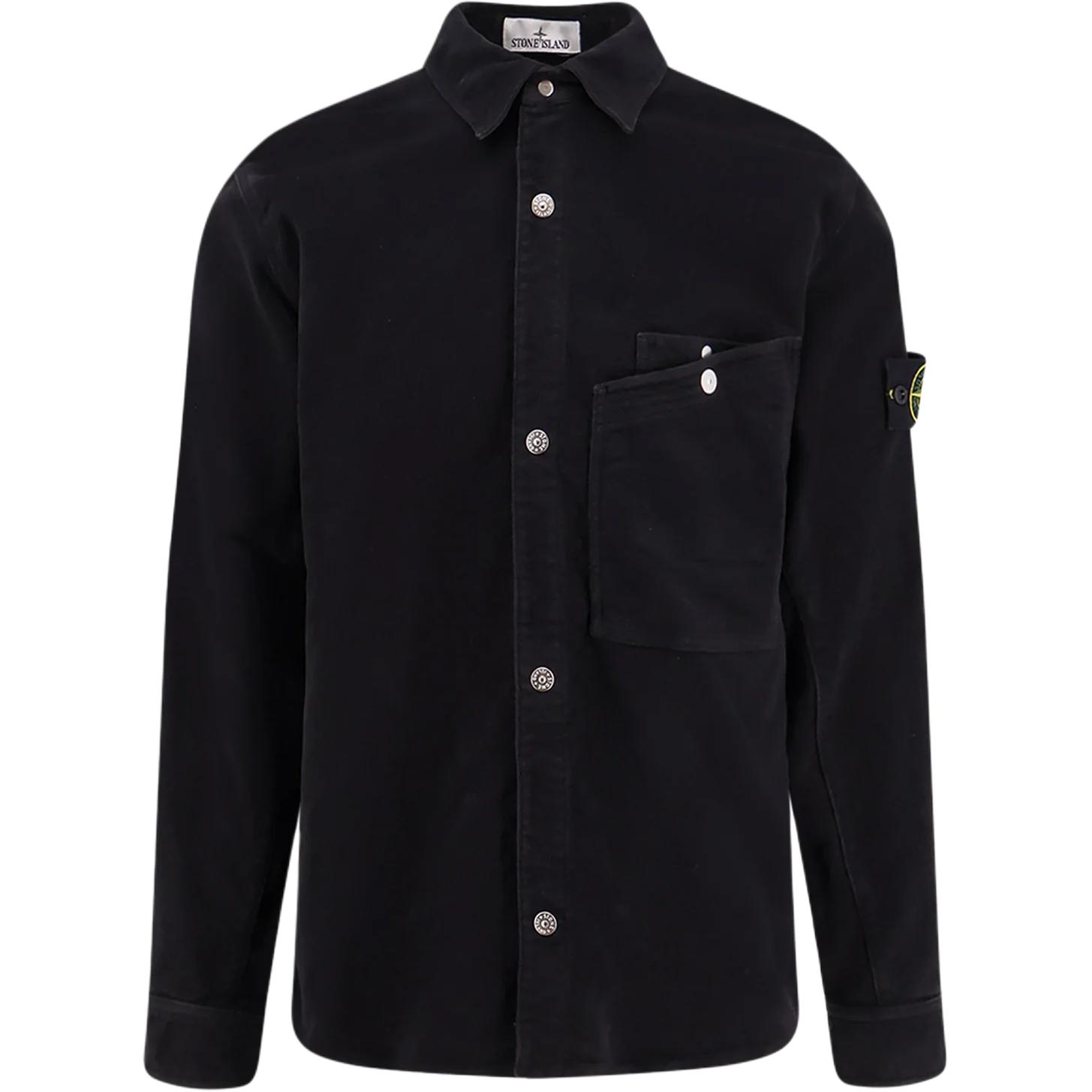 

Футболка с принтом логотипа STONE ISLAND, черный