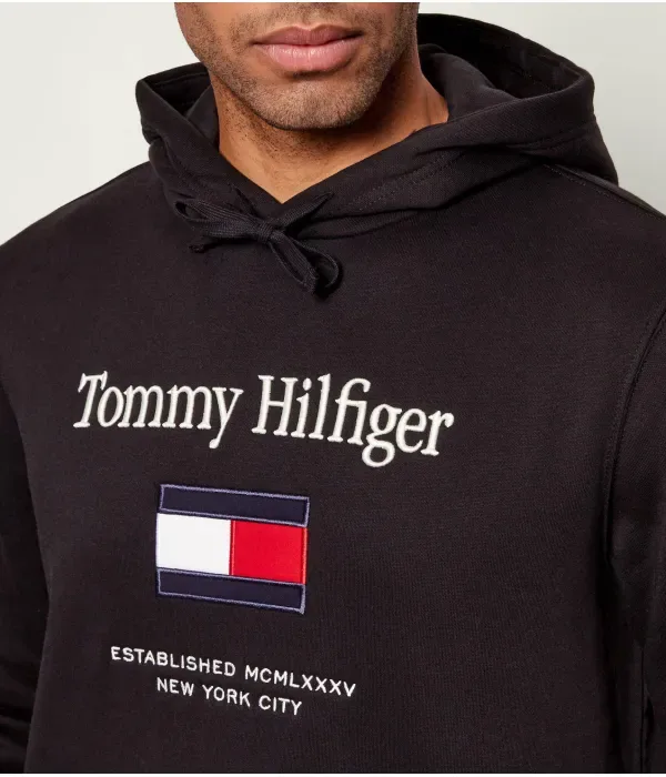 Толстовка Flex regular fit Tommy Hilfiger, черный — фото 4