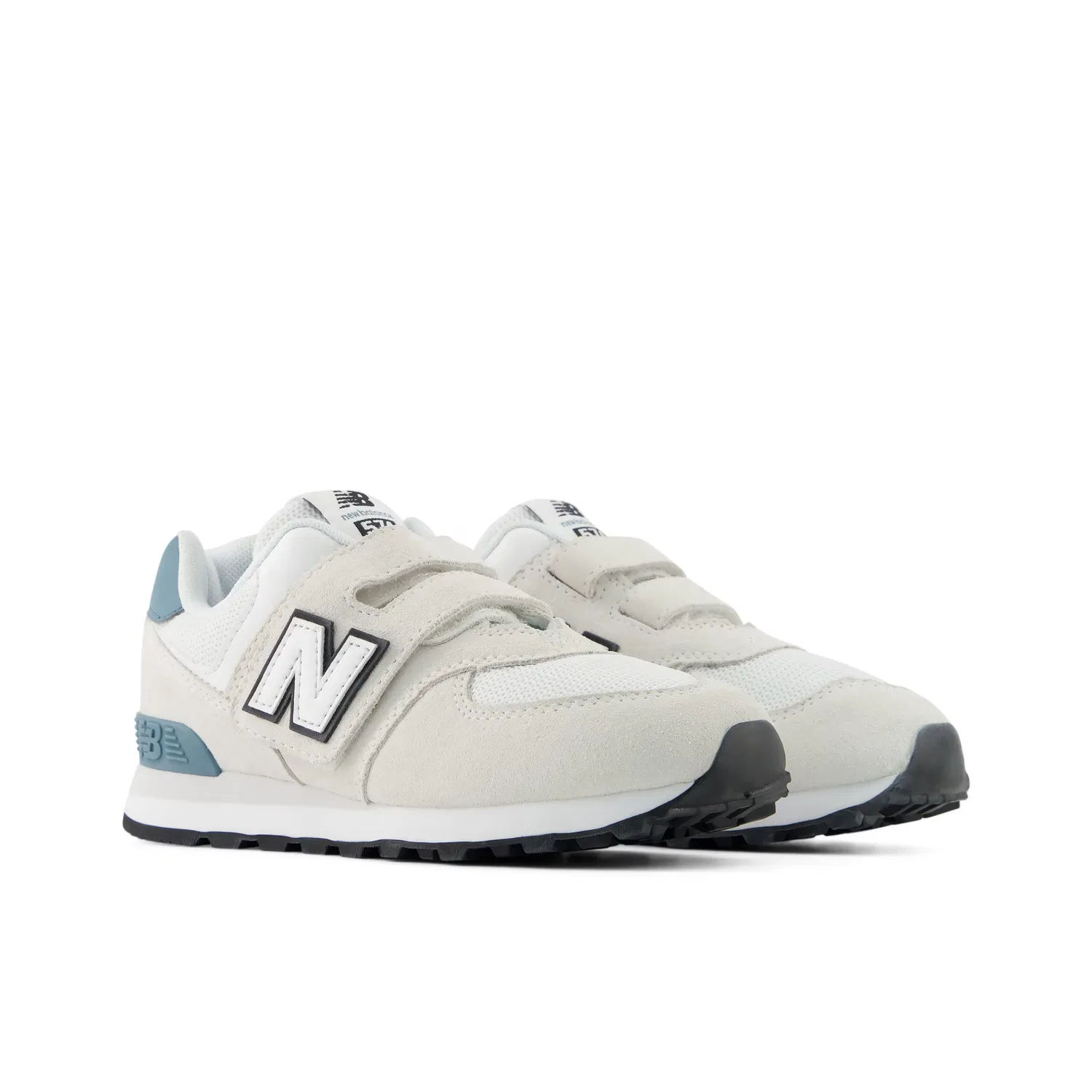 Кроссовки '574 Hook & Loop' New Balance, White/Off White — фото 2