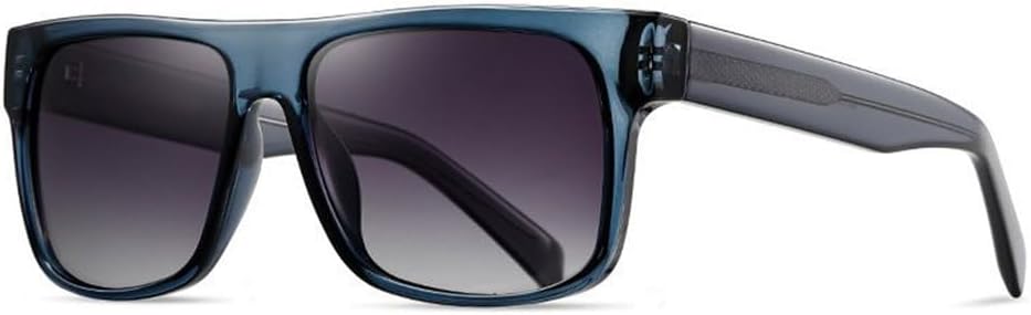 

Мужские модные поляризованные солнцезащитные очки в крупной оправе, для путешествий на открытом воздухе, уличного стиля, вождения, с солнцезащитным козырьком, с защитой от УФ-излучения PRSTNN, Bright Gray Blue Gradient Gray