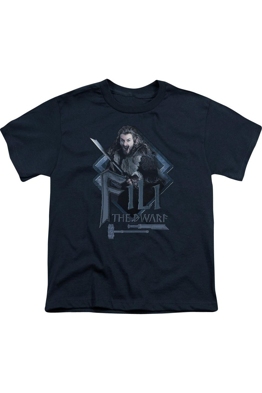 

Футболка с коротким рукавом The Hobbit Fili для детей Gildan, темно-синий