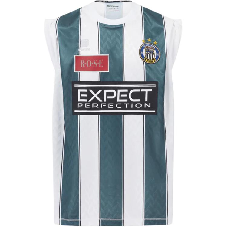 

Футболка с закрученными рукавами Martine Rose, белый