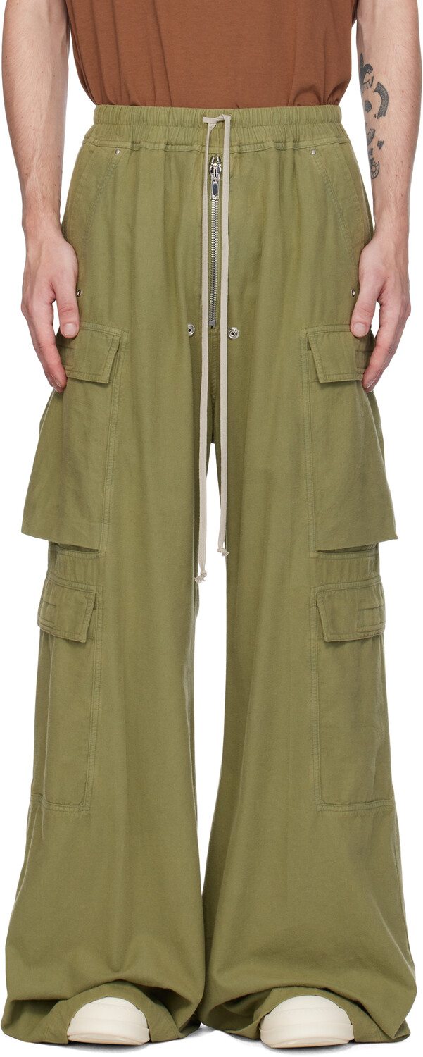 

Зеленые брюки-карго Porterville Double Jumbo Belas Rick Owens DRKSHDW