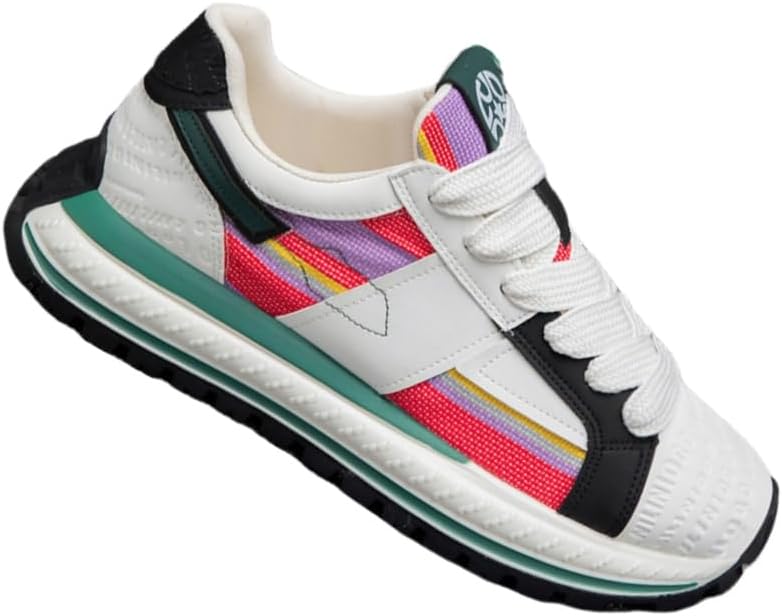 

Мужские модные спортивные кроссовки - дышащая тканевая поверхность - модель с эффектом увеличения роста - обувь для прогулок и фитнеса Clolinde, белый