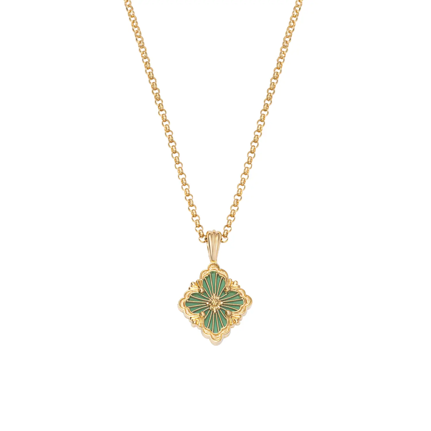 

Женское ожерелье из 18-каратного золота BUCCELLATI, зеленый