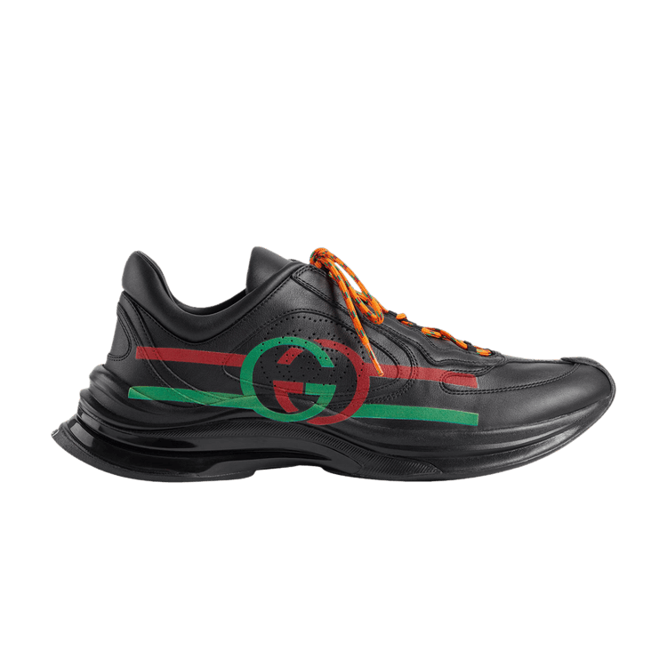

Кроссовки Gucci Run Sneaker 'Black Red Green', черный