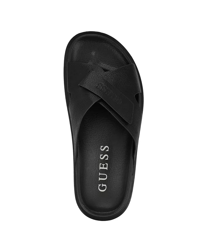 Мужские сандалии Vaton с ремешками без застежки Guess, черный — фото 4