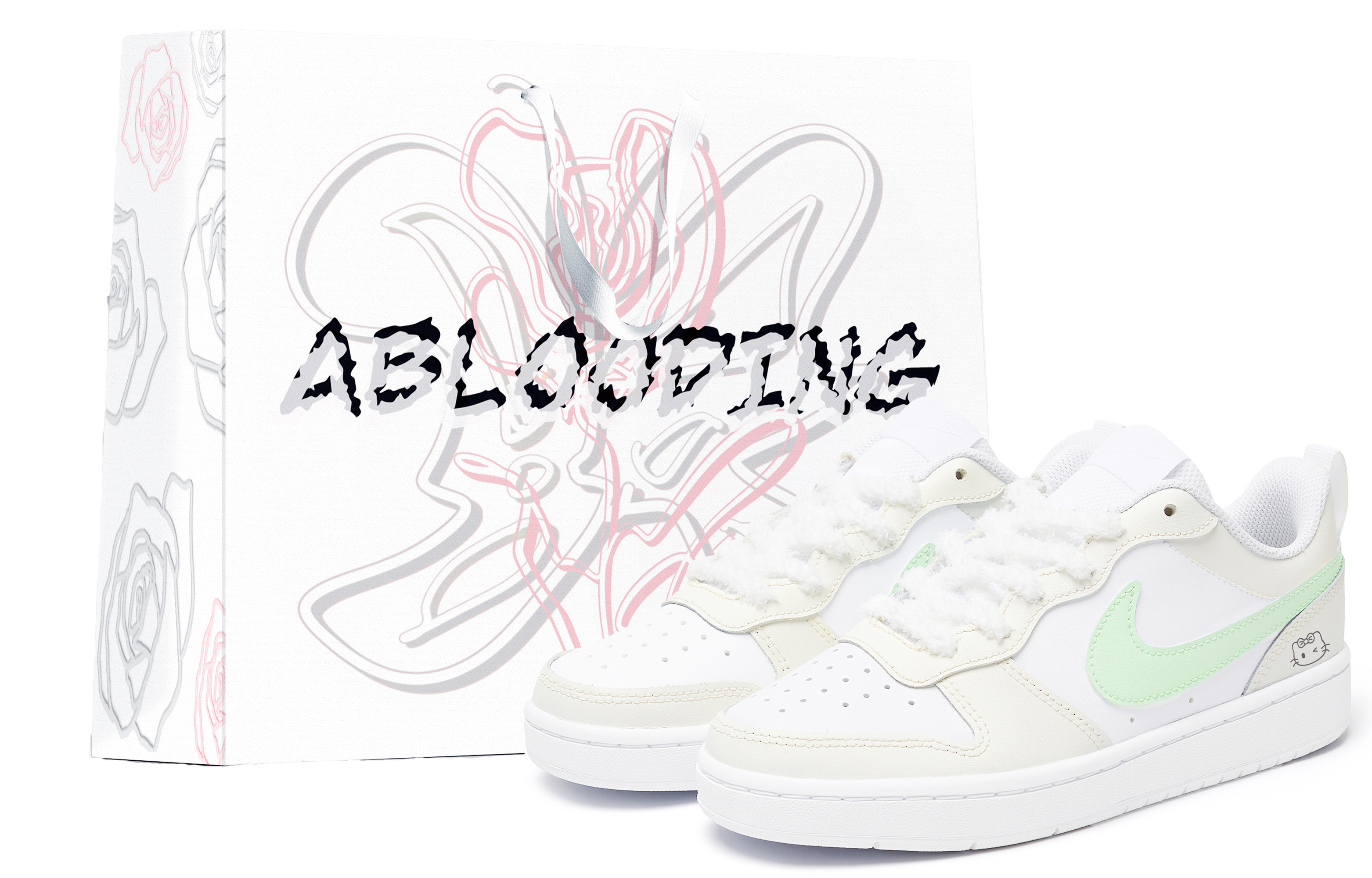 

Nike Низкие детские кроссовки для скейтбординга Court Borough Green Grape Cream Puff для подростков