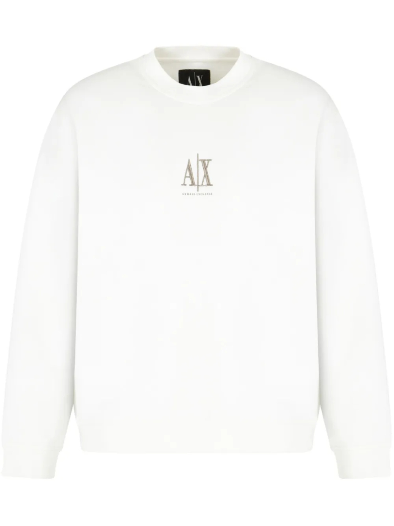 

Armani Exchange толстовка с вышитым логотипом, белый
