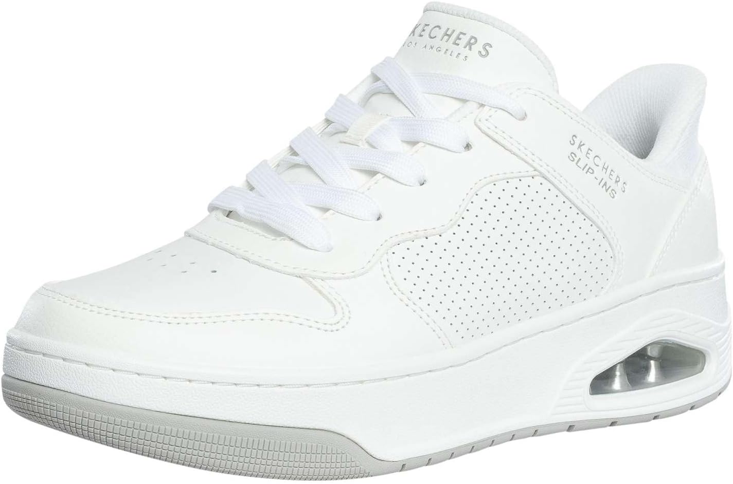 

Мужские слипоны Skechers Uno Court - Acacia без использования рук, белый