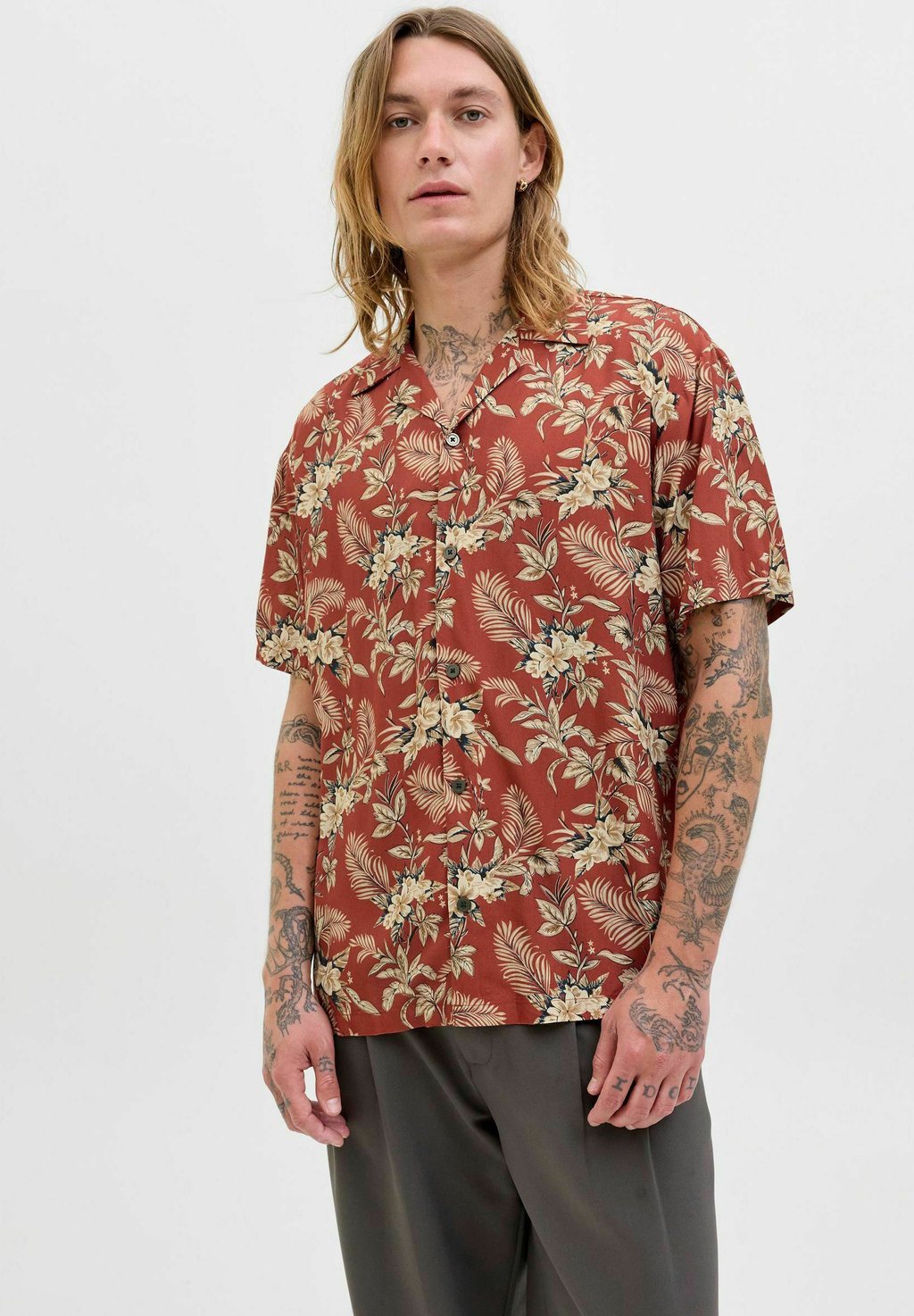 

Рубашка RELAXED FIT Jack & Jones PREMIUM, красный