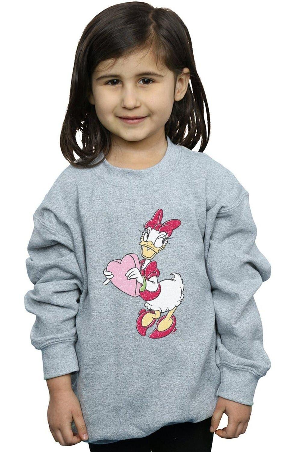 

Толстовка Daisy Duck Love Heart Disney, серый