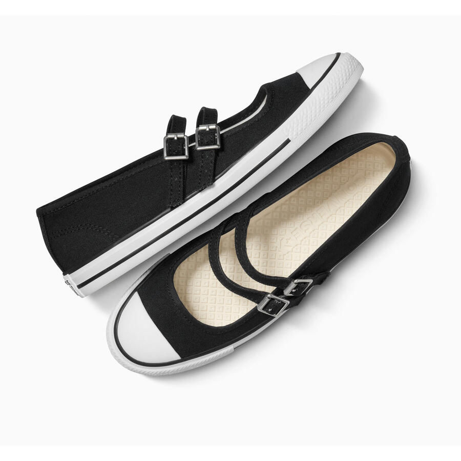 Кеды Converse Chuck Taylor All Star Dainty Mary Jane, черные, унисекс — фото 2