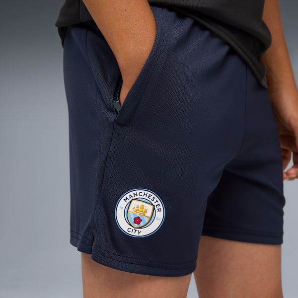 Футбольные шорты для больших детей Manchester City Puma, синий — фото 2