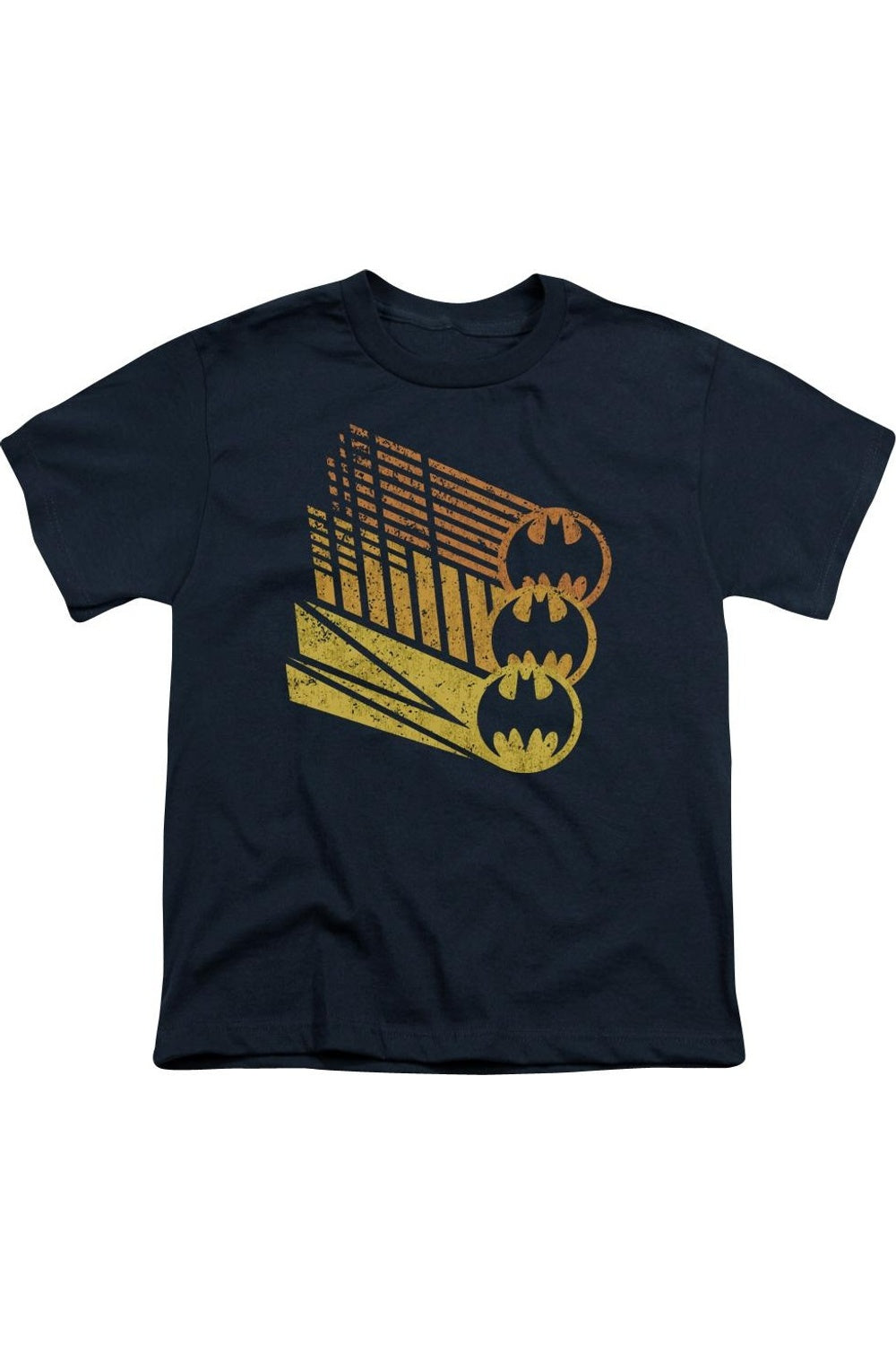 

Футболка с коротким рукавом для детей с изображением Бэт-сигнала Batman Gildan, темно-синий