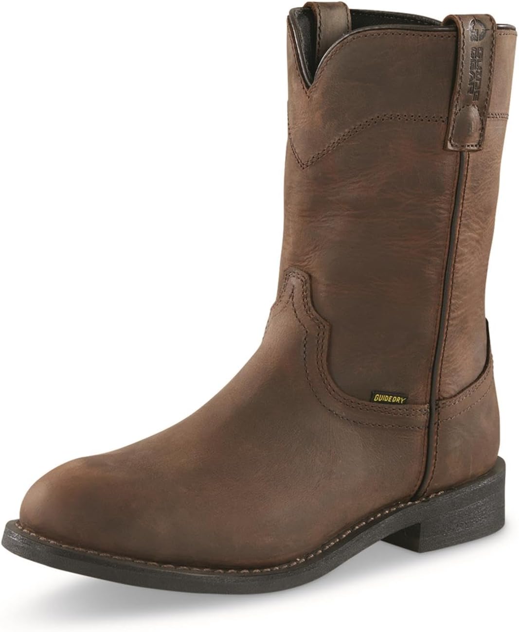 Мужские водонепроницаемые сапоги Guide Gear Western Wellington 2.0 10; ковбойские сапоги Rodeo из кожи, водонепроницаемая обувь, коричневый — фото 2