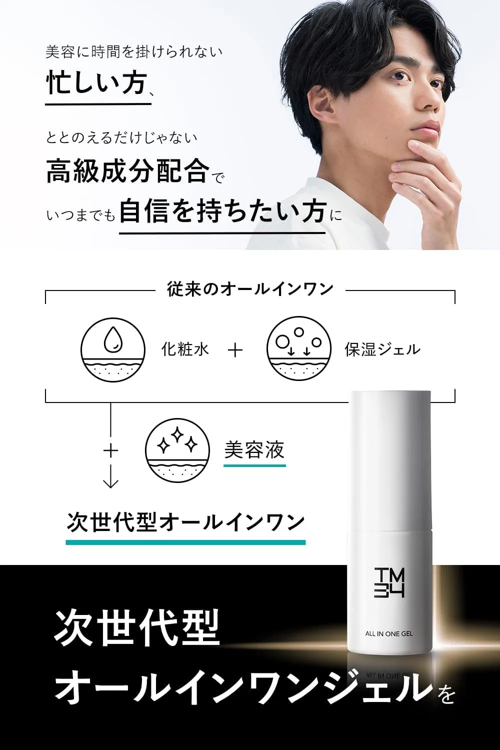 Эссенция Tm34 — Гель для лица All-in-One Gel, 30 мл — фото 3