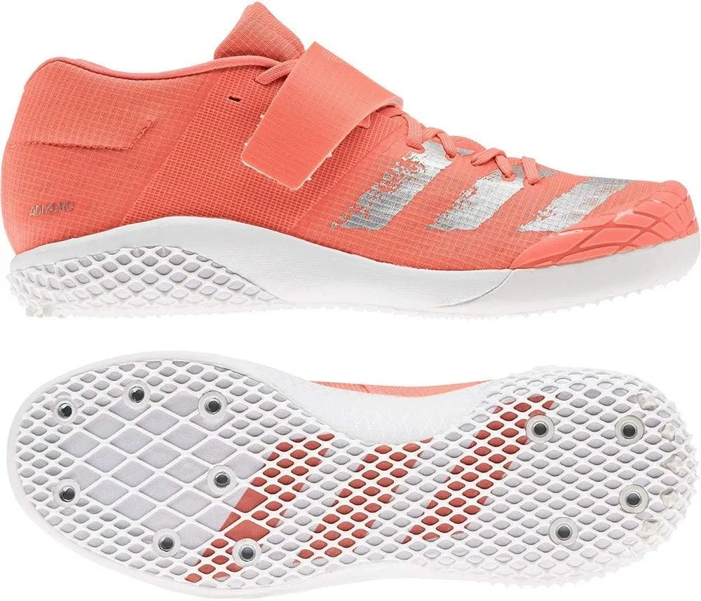 Кроссовки Adidas Unisex Adizero Javelin Low (не для футбола), Signal Coral White Silver Met Ftwr