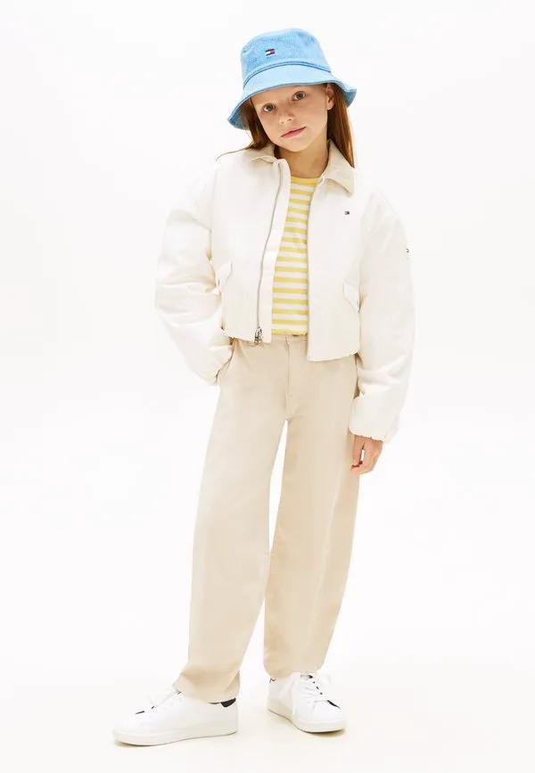 Базовые свободные брюки из саржи прямого кроя, джинсы. Tommy Hilfiger, Classic Beige — фото 2