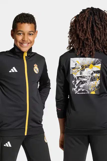 Кофта детская на молнии REAL MARVEL Adidas Performance, черный — фото 3