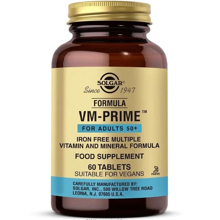

Solgar Vm Prime Мультивитамин (+50 лет) 60 таблеток