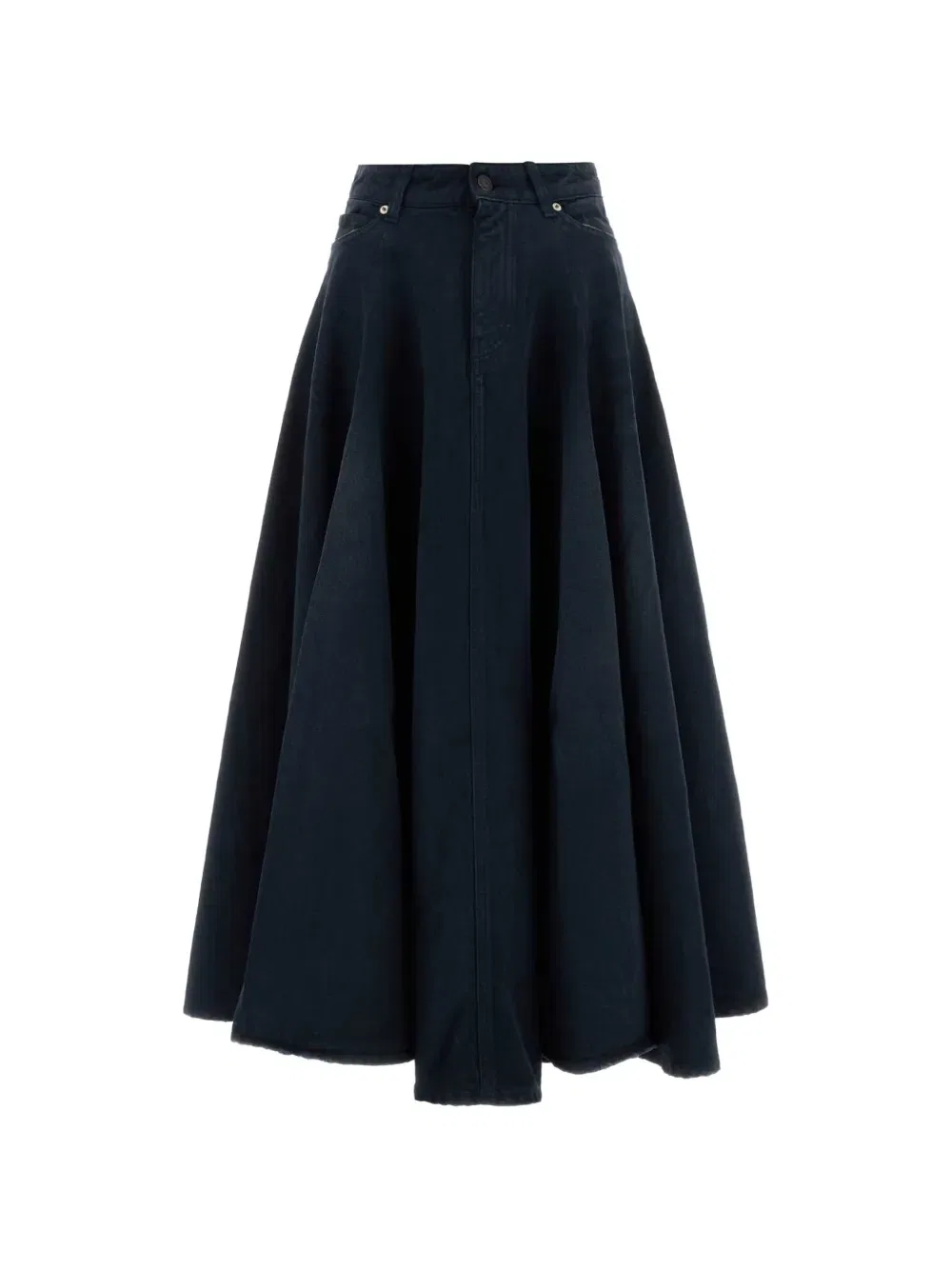 Длинная юбка А-силуэта Balenciaga, синий
