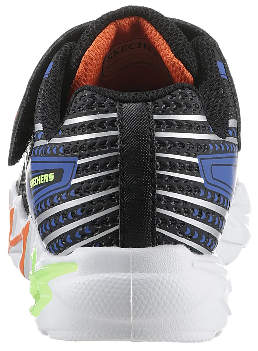 Детские слипоны Skechers "FLEX-GLOW 3.0", кроссовки, туфли на липучке, туфли для детского сада с эффектной подошвой Skechers Kids, синий — фото 2