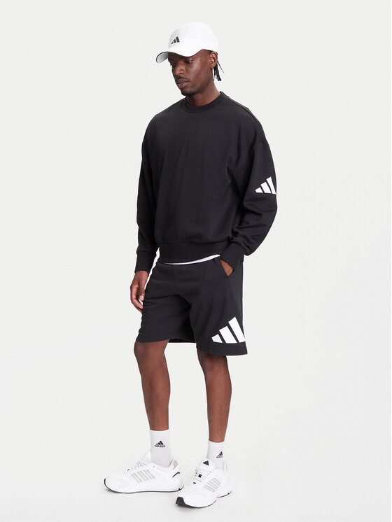 Спортивные шорты regular fit Essentials Big Logo JE8956 Adidas, чёрный — фото 2