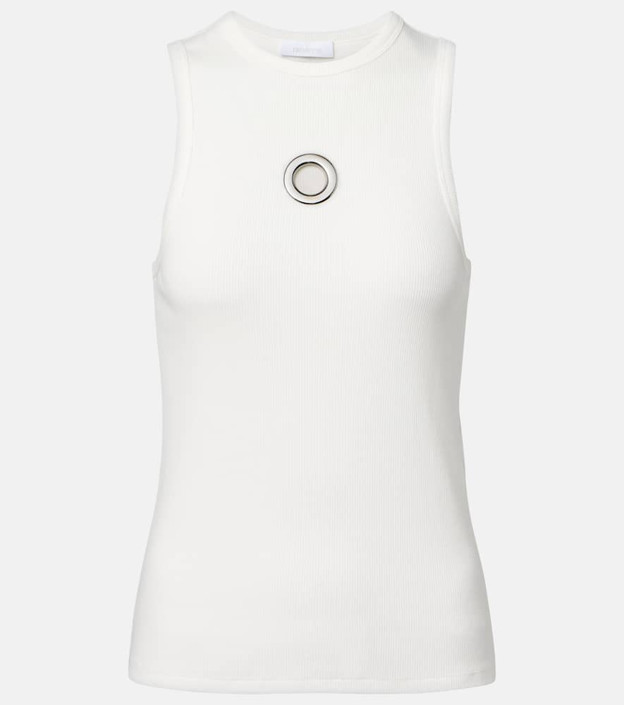 

Топ с декором из хлопковой смеси Rabanne, White