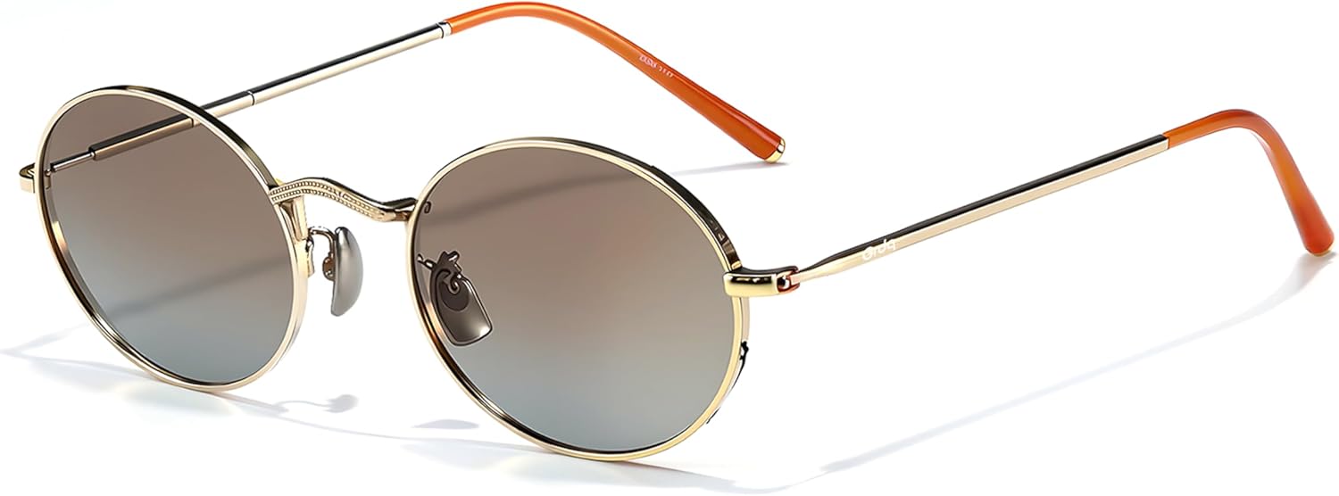 

Поляризованные солнцезащитные очки с защитой UV400, антибликовым покрытием, модные, для женщин, легкая титановая оправа, для вождения и покупок GRDQ, 1(golden Frame/Gradient Tea Lenses)