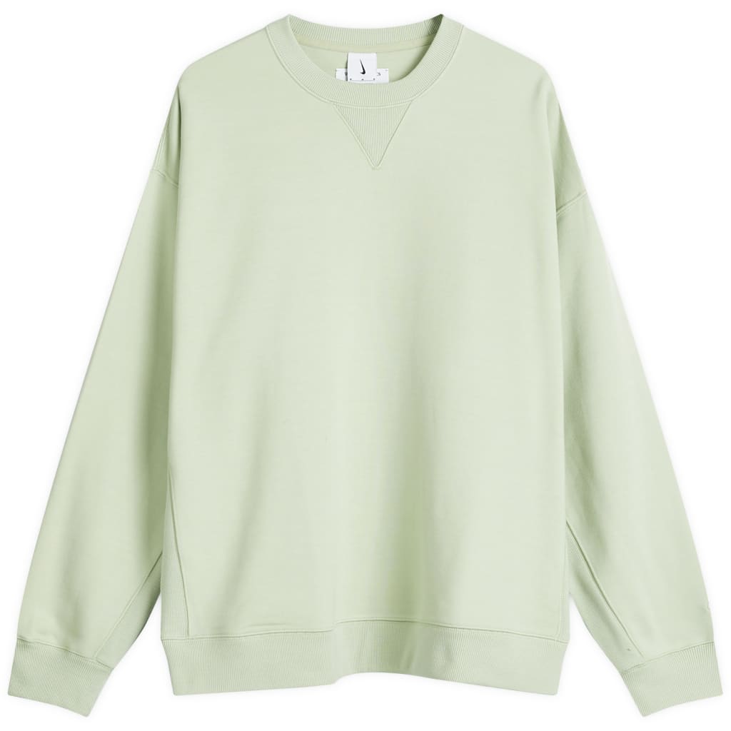 

Классический шерстяной свитшот с круглым вырезом Nike, цвет honeydew