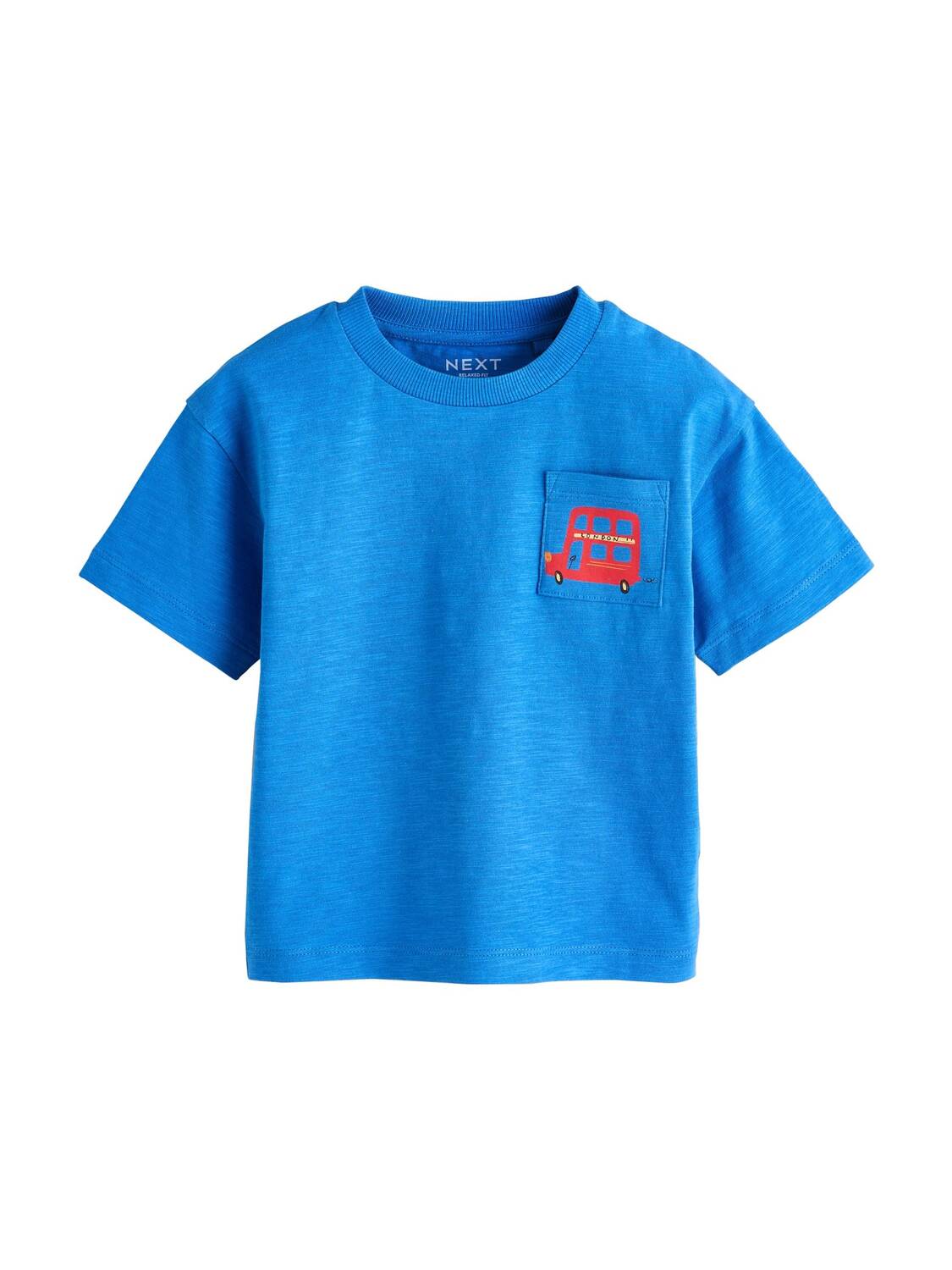 Next Футболка в цветах Royal Blue, Red, Off White — фото 3