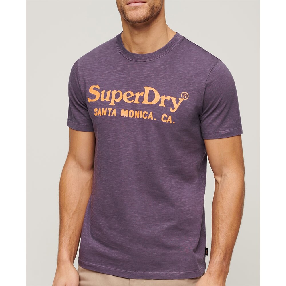 

Футболка с коротким рукавом Superdry Venue Classic Logo, фиолетовый