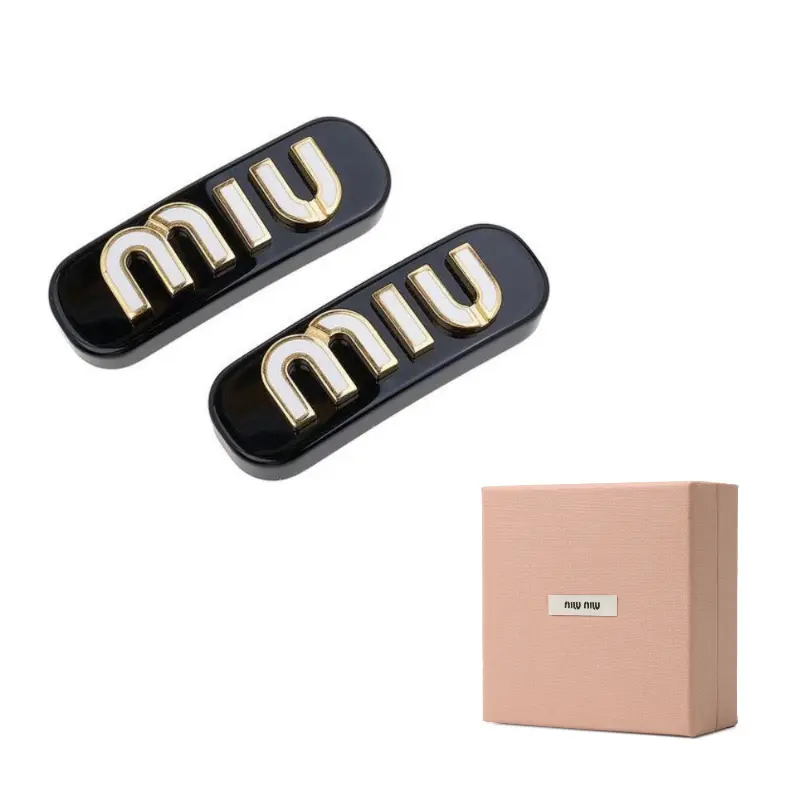 

Латунные заколки для волос женские MIU MIU, черный